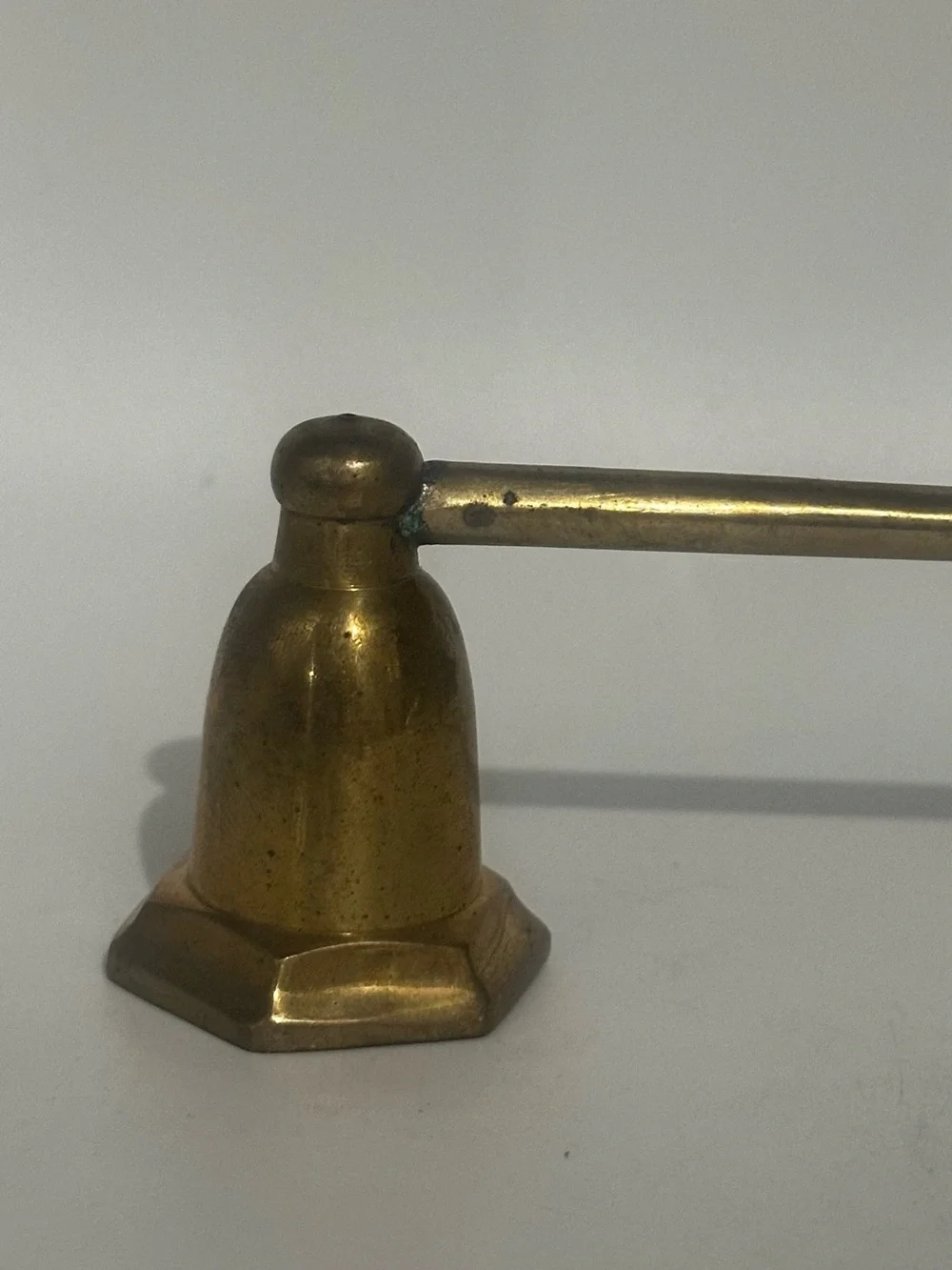 Brass Long-Handled Candle Snuffer - Gold Finish